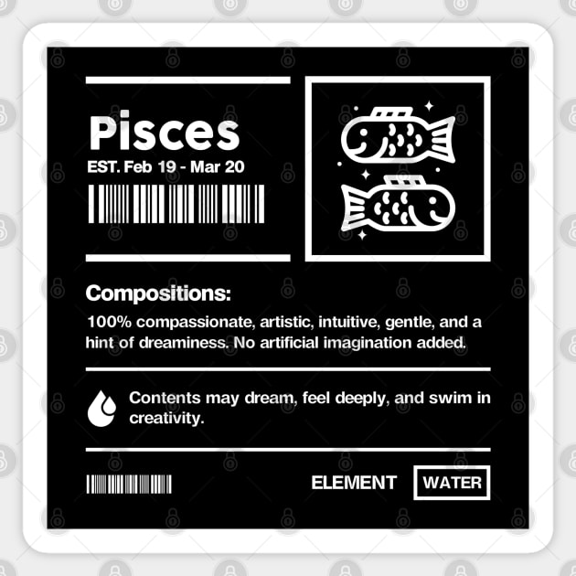Pisces Sticker by artslaves